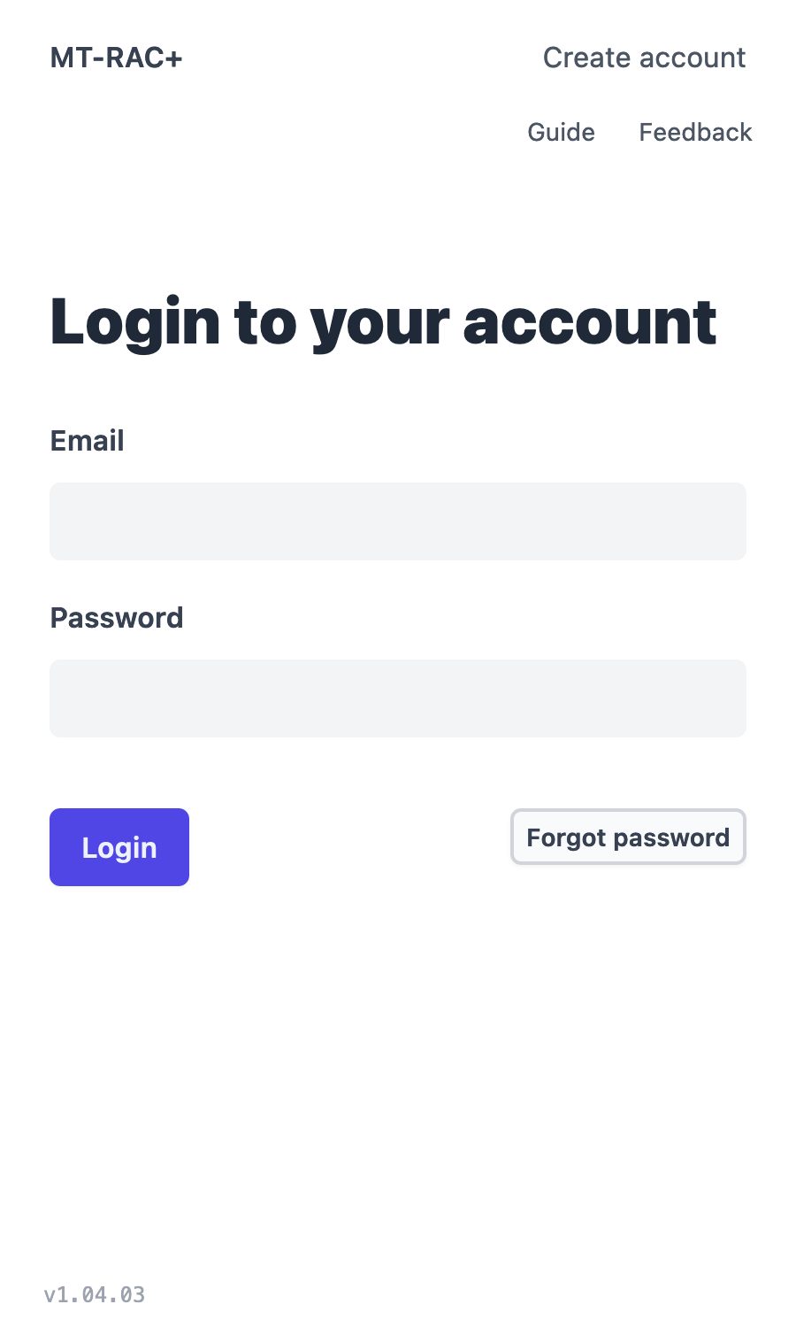 MTRAC login